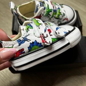 Infant Boys Dinosaur Converse Shoes